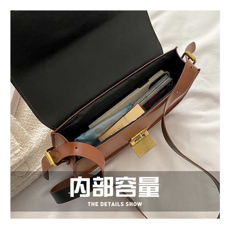 Túi đeo chéo JASMIN NOIR vải da PU thiết kế đơn giản duyên dáng dễ phối đồ dành cho nữ