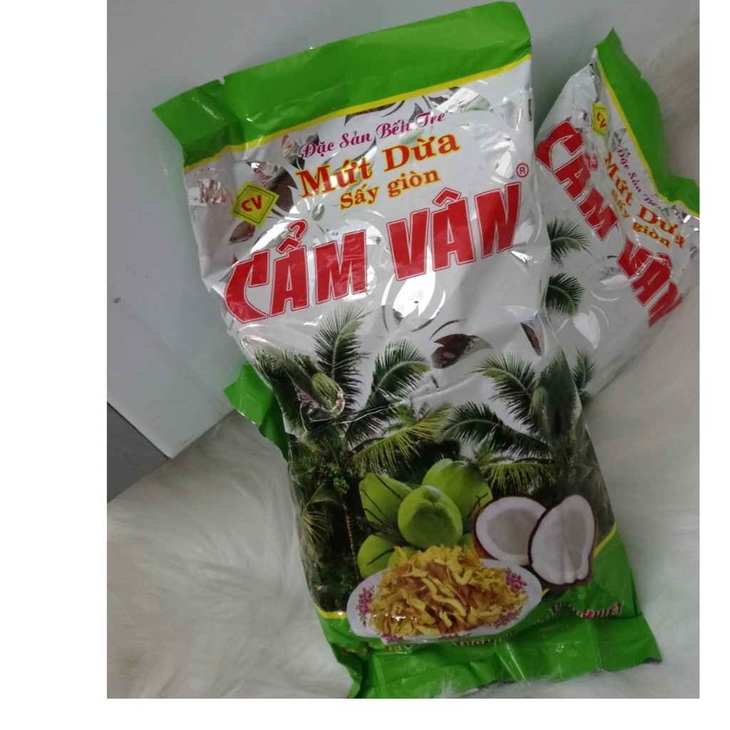Mứt dừa sấy khô cao cấp gói 240g cho vào chè/ăn liền