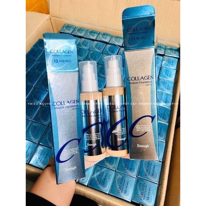 Kem nền Collagen Moisture Foundation 100ml chính hãng Hàn Quốc makeup phù hợp cho tất cả các loại da siêu mềm mịn.