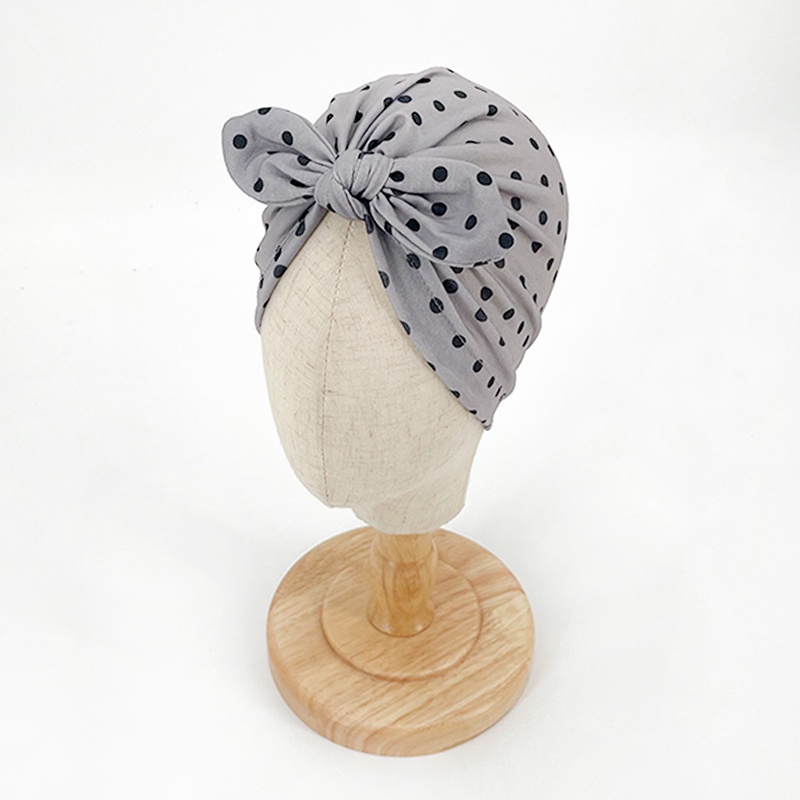 Mũ turban chấm bi thắt nơ phong cách Ấn Độ dễ thương làm phụ kiện chụp ảnh cho bé