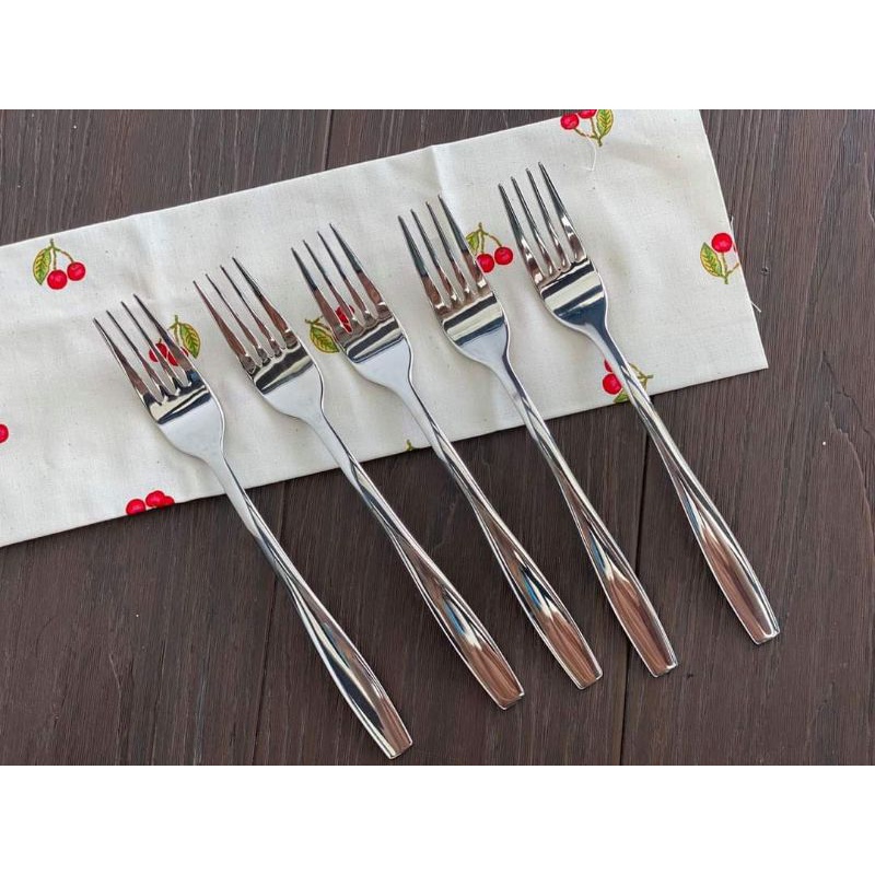 Sét 5 dĩa inox 18/10 fontignac