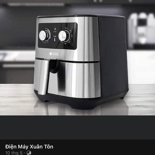 Lotte LTS-AF55M Nồi Chiên Không Dầu 5.5L - Giải Pháp Nấu Ăn Khỏe Mạnh
