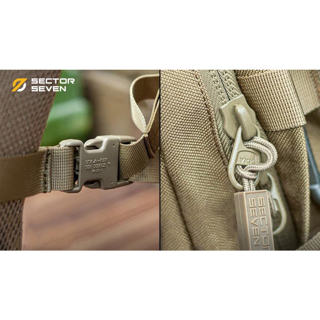 Ba lô chiến thuật Sector Seven đa năng phong cách quân đội