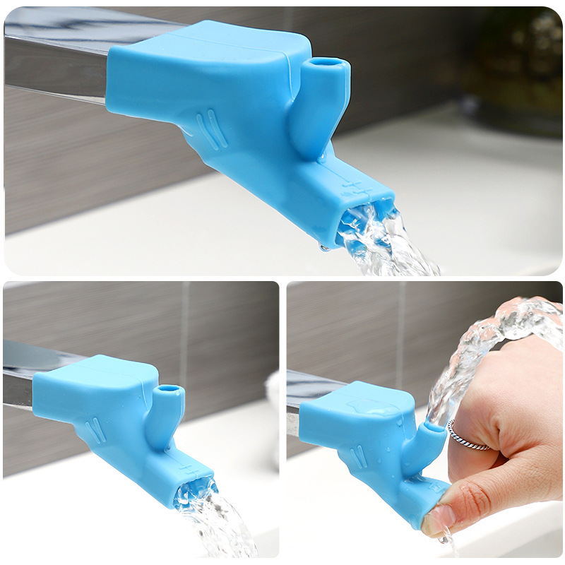 Silicone faucet splash proof head kitchen household faucet universal extender toilet extended hand washer faucet