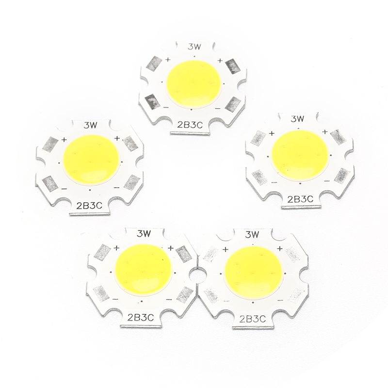 Set 5 chip đèn led cob 3W DC9-10 bền bỉ