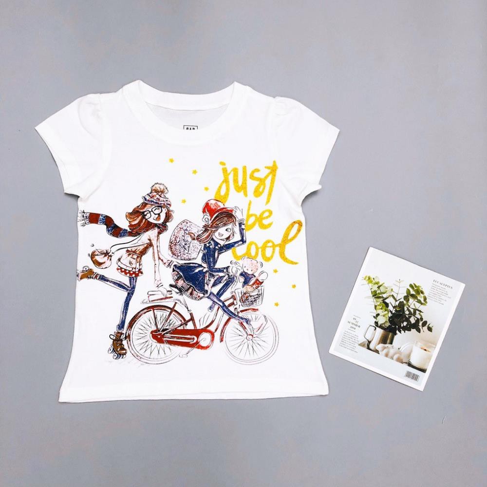 Áo thun cho bé gái, áo phông bé gái chất cotton mềm mát, size 4 - 14 tuổi - BONGKIDS