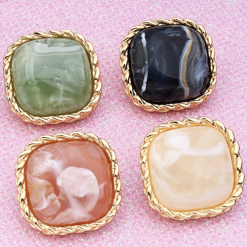 Bộ 10 Nút Áo Khoác Kim Loại Màu Vàng Sang Trọng 16/19/22mm