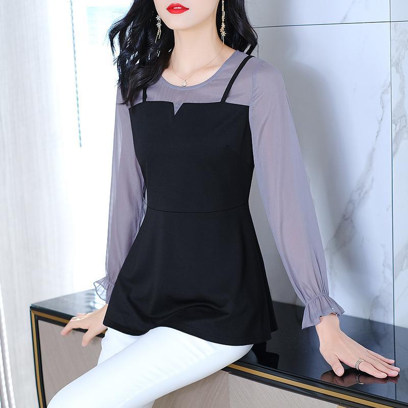 Áo thun nữ dài tay cổ tròn Size lớn