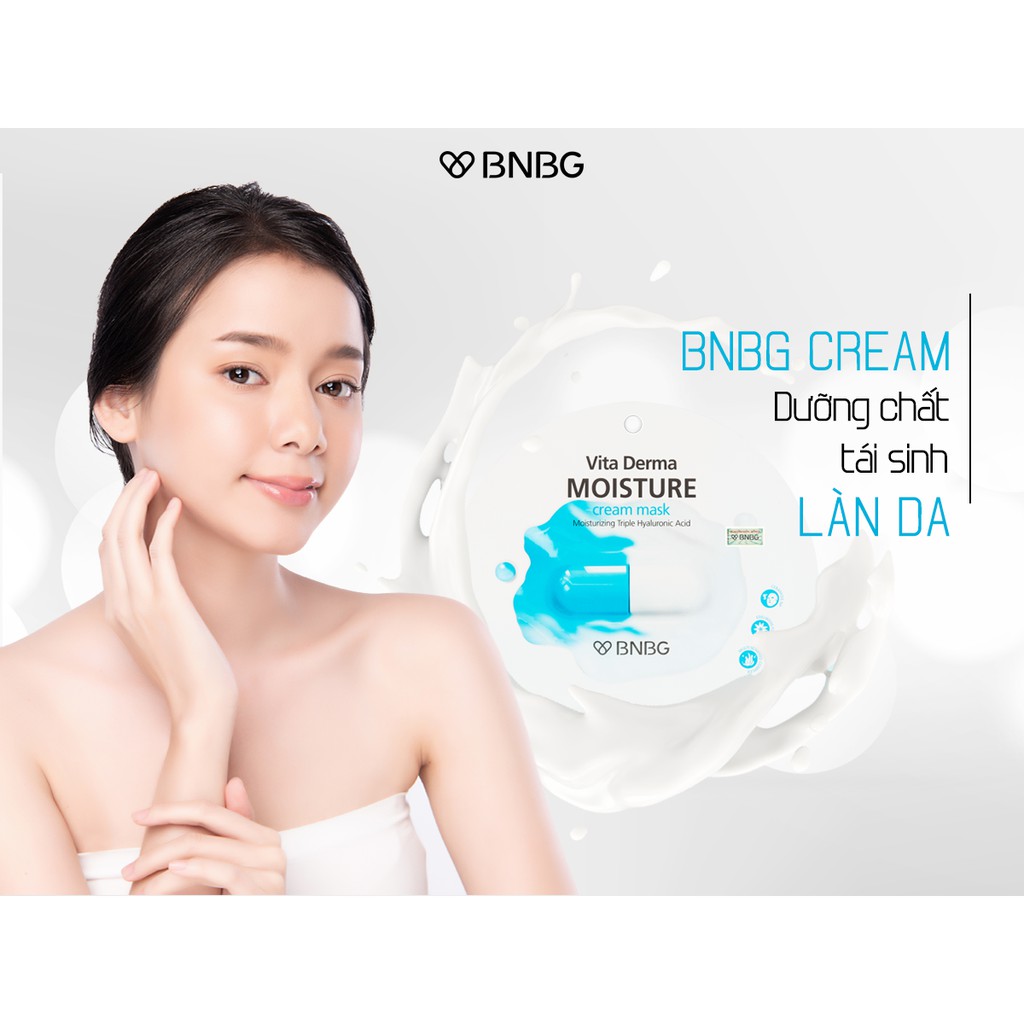 Mặt Nạ Kem Cấp Ẩm Dưỡng Da BNBG Vita Derma Moisture Cream Mask 28ml