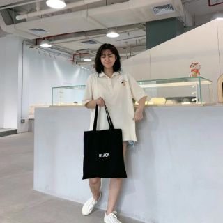 Áo polo thêu đào