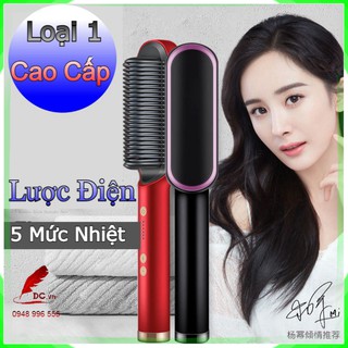 Lược điện chải tóc máy uốn tóc tạo kiểu siêu tốc loại 1 chải thẳng - duỗi - cụp tóc chuyên nghiệp - nhapkha