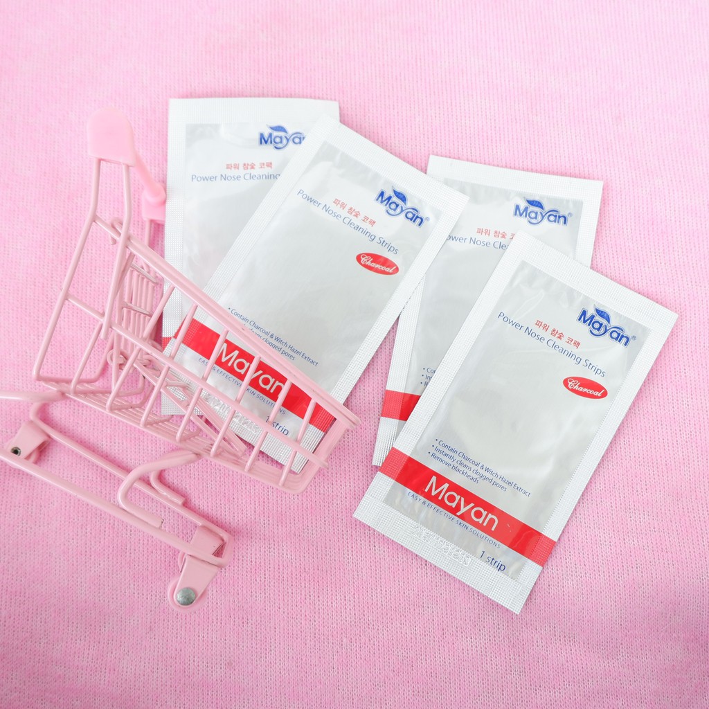 Hộp 4 miếng lột mụn đầu đen MAYAN than hoạt tính, lô hội Nose Cleaning Strips NPP Shoptido | BigBuy360 - bigbuy360.vn