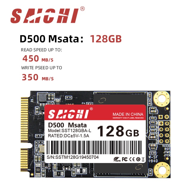 Ổ Cứng Ssd D500 Msata 128gb 256gb Ssd Msata 3d Tlc / Qlc Cho Laptop | BigBuy360 - bigbuy360.vn