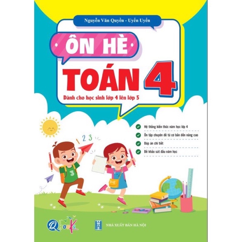 Sách - Combo Ôn Hè Toán và Tiếng Việt 4 - Chương Trình Mới - Dành cho học sinh lớp 4 lên 5 (2 cuốn)