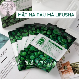 Mặt nạ Rau Má Lifusha hỗ trợ giảm mụn trắng da làm sạch phục hồi da
