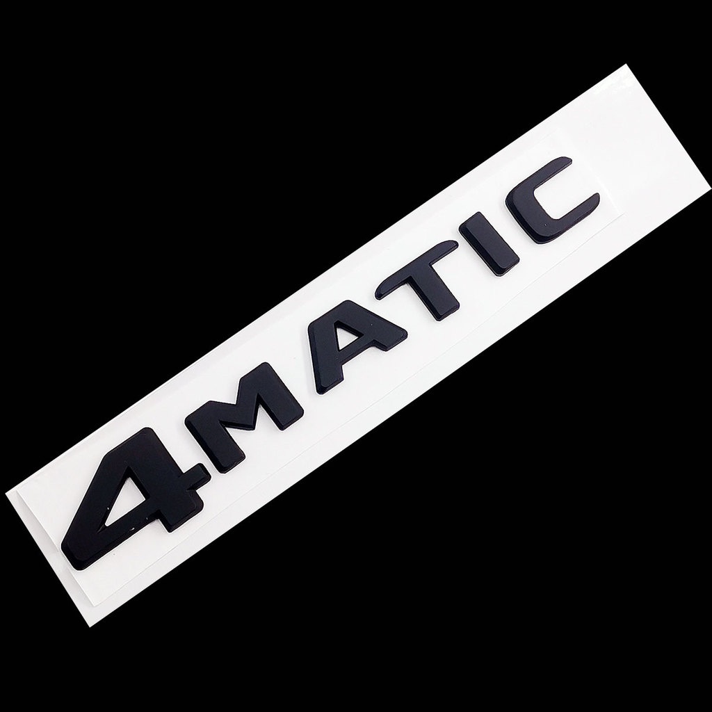 Miếng dán logo 4MATIC màu đen/crom trang trí cho Mercedes Benz A B C E G S ML SL CL GLA CLA Class AMG