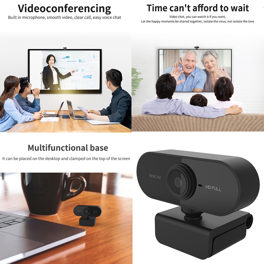 Webcam Thông Minh 1080p Hd Có Micro Cho Máy Tính Để Bàn | BigBuy360 - bigbuy360.vn