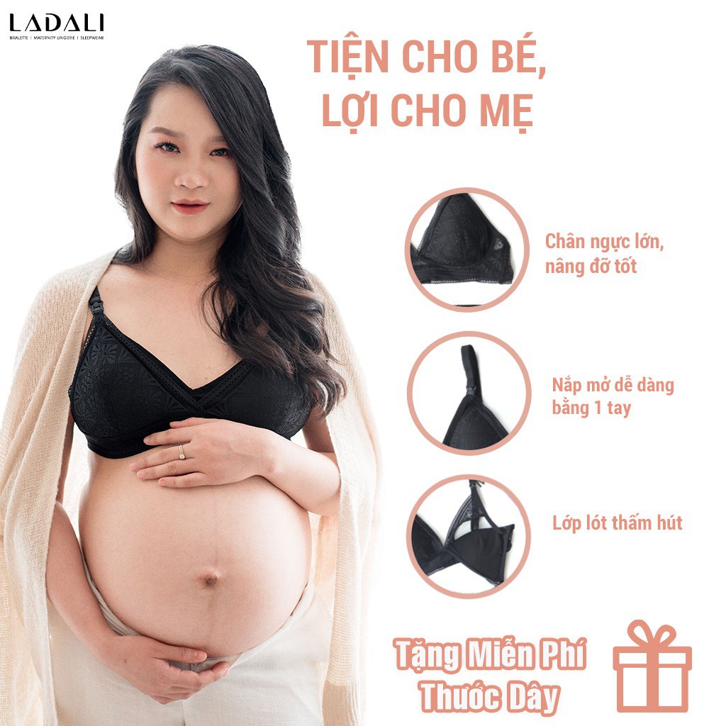 Áo lót bầu cho con bú thiết kế mở nắp tiện lợi dễ dàng Ladali