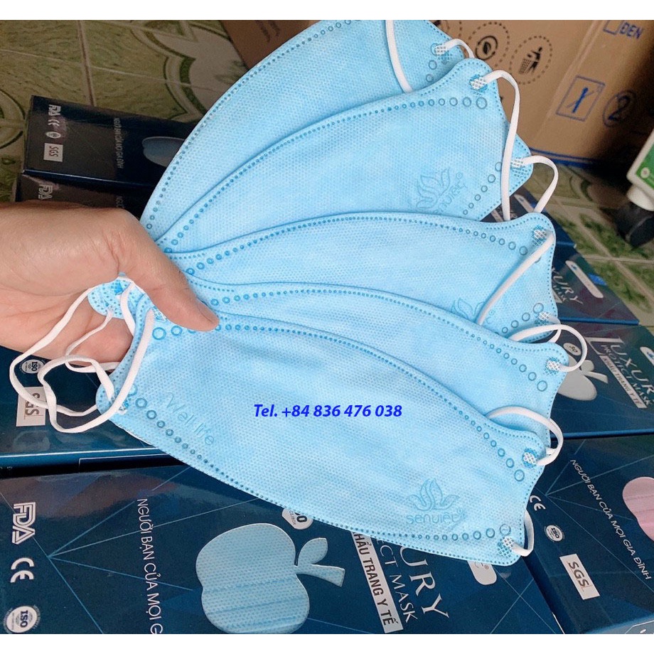 Khẩu trang y tế kháng khuẩn 4D Sen Việt - màu hồng | BigBuy360 - bigbuy360.vn