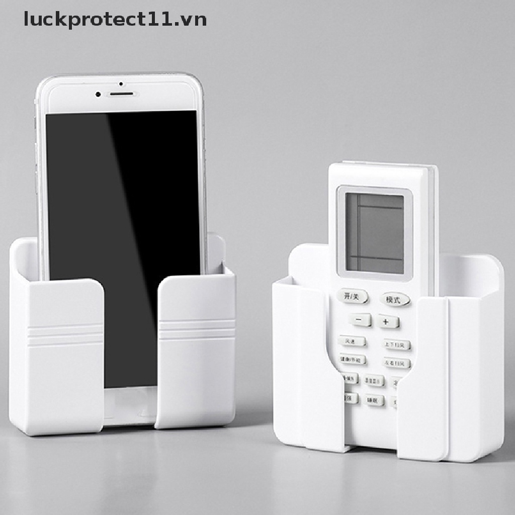 * 3c & Mới * Hộp Đựng Điều Khiển Từ Xa Cắm Sạc Điện Thoại Gắn Tường.