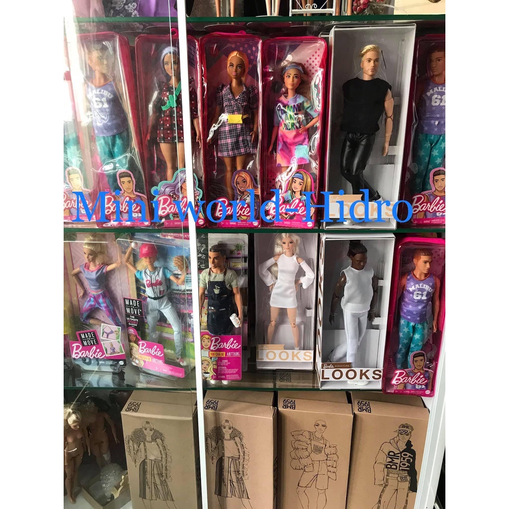 Búp bê Barbie fashionistas da đen nghề nghiệp thời trang chính hãng