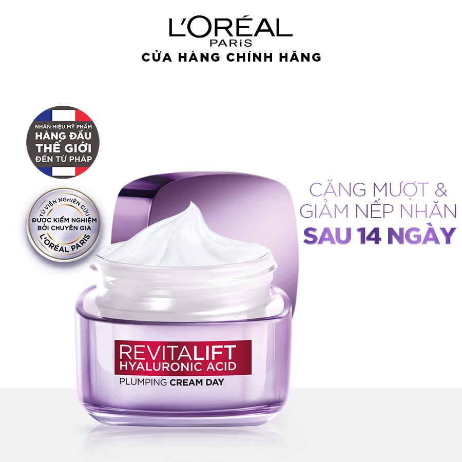 Kem dưỡng siêu cấp ẩm căng mịn da L'Oreal Paris Revitalift Hyaluronic Acid 50ml