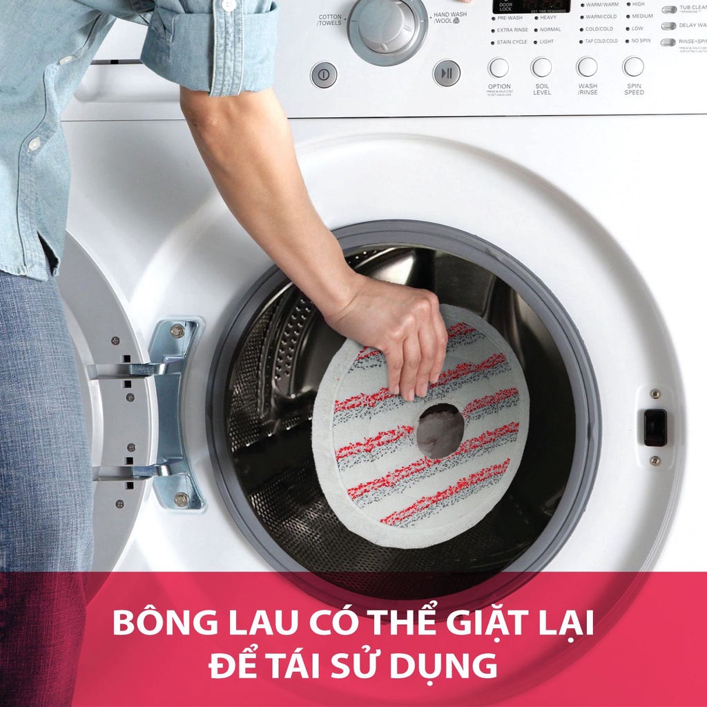 Bông lau thay thế VILEDA cho cây lau nhà Spin&amp;Clean diệt khuẩn 99% - TSU161822