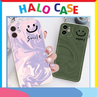Ốp lưng iphone viền nổi BVC vân đá sm.ile 6/6plus/6s/6splus/7/7plus/8/8plus/x/xr/xs/11/12/pro/max/promax - Halocase