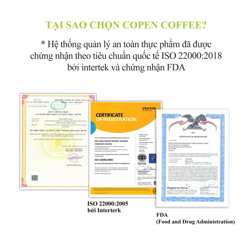 Cà phê hạt Moka Copen Coffee túi 200g (Nguyên Hạt Rang Mộc) đắng nhẹ, xen lẫn vị chua và ngọt, thơm dịu