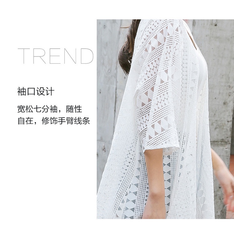 Áo khoác cardigan ren mỏng dáng dài phong cách Bohemian thời trang mùa hè 2021 cho nữ
 | BigBuy360 - bigbuy360.vn