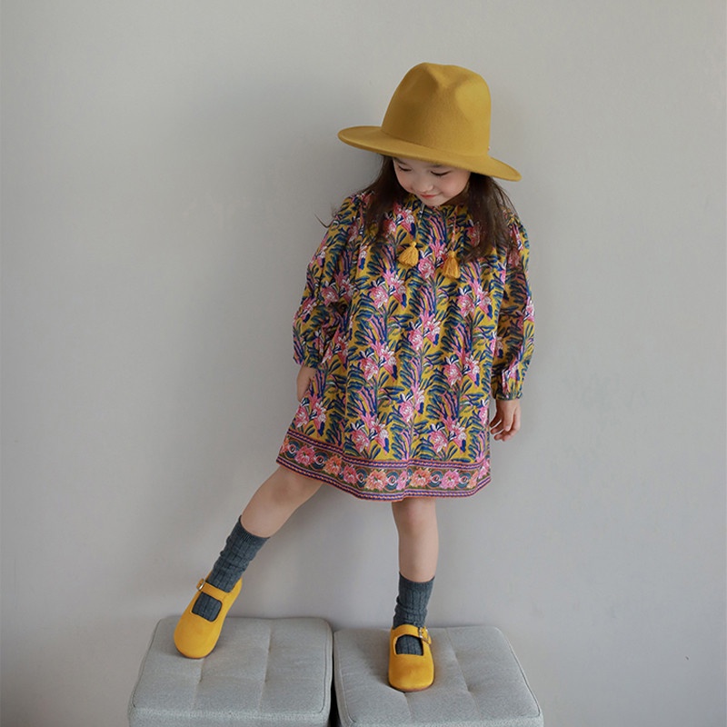 Đầm Thời Trang Mùa Thu Phong Cách Hàn Quốc Dành Cho Bé Gái