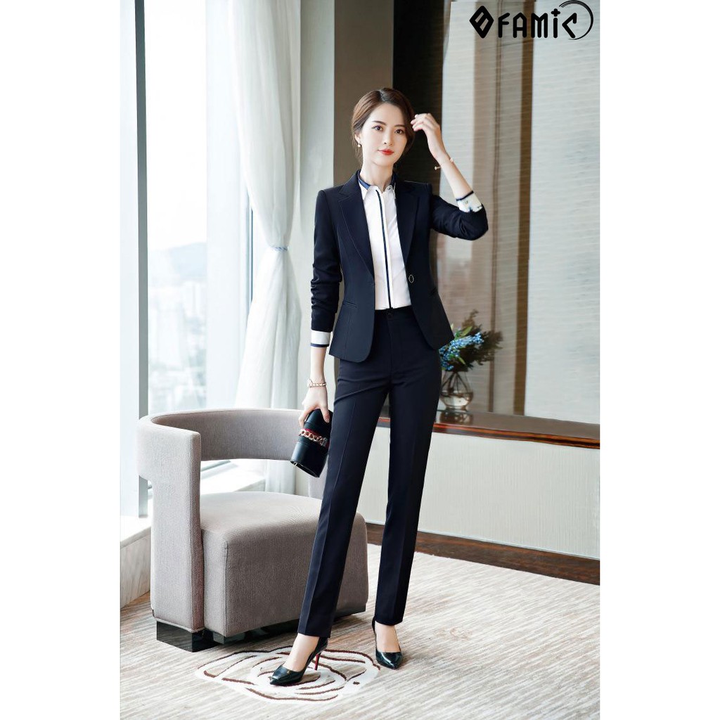 Vest Nữ Công Sở ❤️𝑭𝑹𝑬𝑬𝑺𝑯𝑰𝑷❤️ Set Vest Nữ Công Sở Phong Cách Hàn Quốc Gồm Áo Và Quần Dài | BigBuy360 - bigbuy360.vn