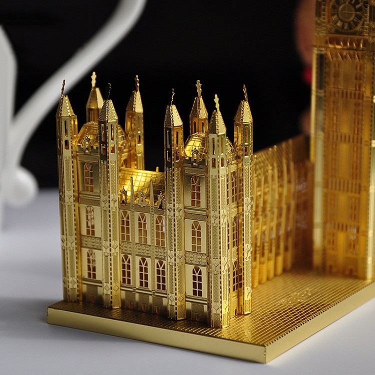 Đồ chơi lắp ghép mô hình 3D bằng thép Tháp Big Ben Piececool