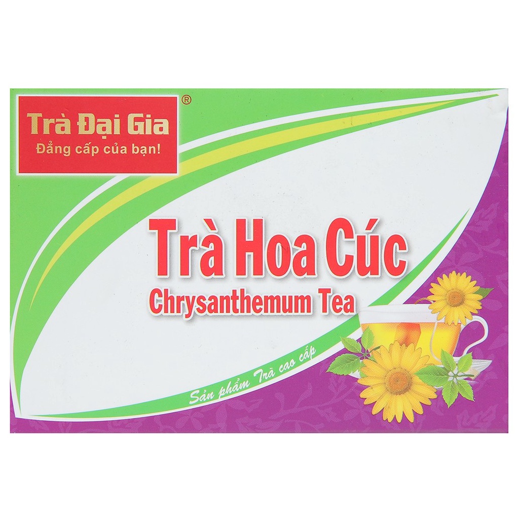 Trà hoa cúc Đại Gia giúp Cải thiện sức khỏe tim mạch, Giúp giảm cân, Ngăn ngừa ung thư hộp 30g
