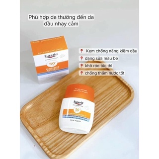 Kem Chống Nắng Eucerin Sun Fluid Mattifying Face Spf50+ 50Ml