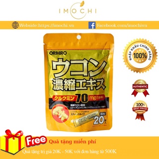 Bột Nghệ Giải Rượu Orihiro 20 Gói (NHẬP KHẨU CHÍNH HÃNG)