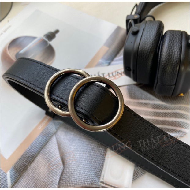 Thắt lưng nữ không lỗ 2 khoen tiện dụng, dây nịt phong cách Ulzzangs, phụ kiện thời trang dây nịt TL006 - Filibra