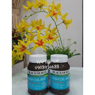 Viên uống dầu cá Blackmores Fish Oil 1000mg 200 viên - chuẩn Air