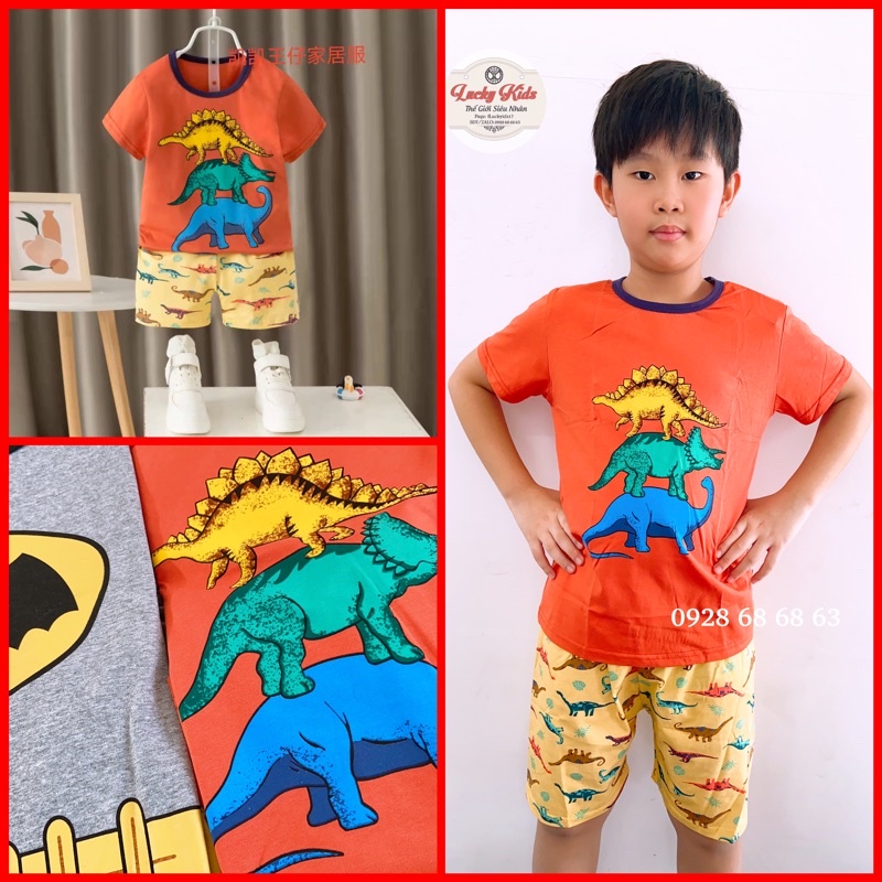 ❤️ NEW 2022 ❤️ BỘ QUẦN ÁO THUN COTTON KHỦNG LONG LOẠI 1