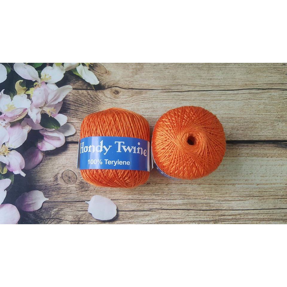 Sợi cotton lụa móc váy áo mùa hè, bikini,... (bảng màu đỏ, vàng, cam) | BigBuy360 - bigbuy360.vn