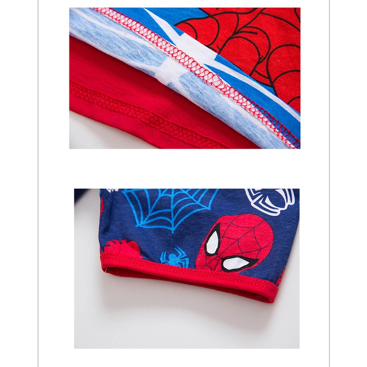 Bộ thun cotton bé trai 15-25kg siêu nhân nhện