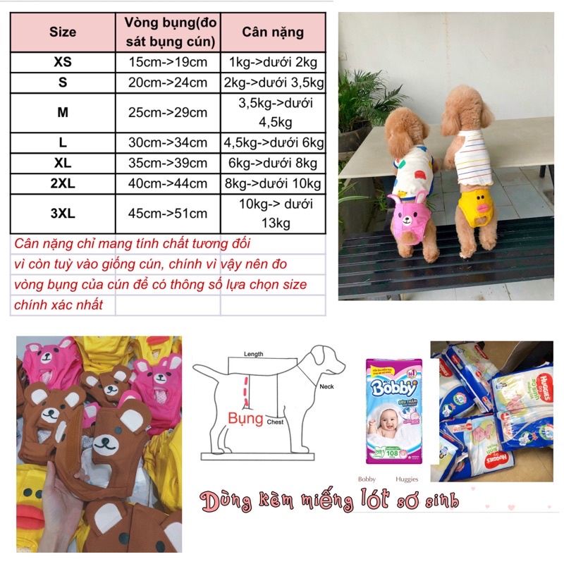 Quần sinh lý cún cái hình thú ngộ nghĩnh/Quần sinh lý Titpet