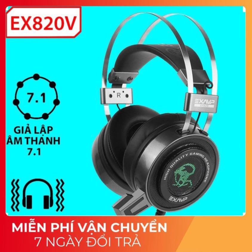 Headphone Âm Thanh 7.1 Có Led Và Rung Chuyên Game Exavp Ex820V