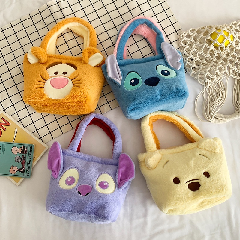 Túi Xách Đeo Vai Hình Thú Hoạt Hình Nhồi Bông Đáng Yêu Dành Cho Nữ