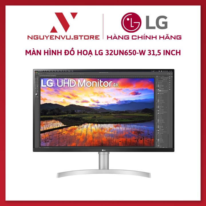 Màn hình đồ hoạ LG 32UN650-W 31,5 Inch (4K UHD/IPS/DCI-P3 95%/HDR) - Hàng chính hãng