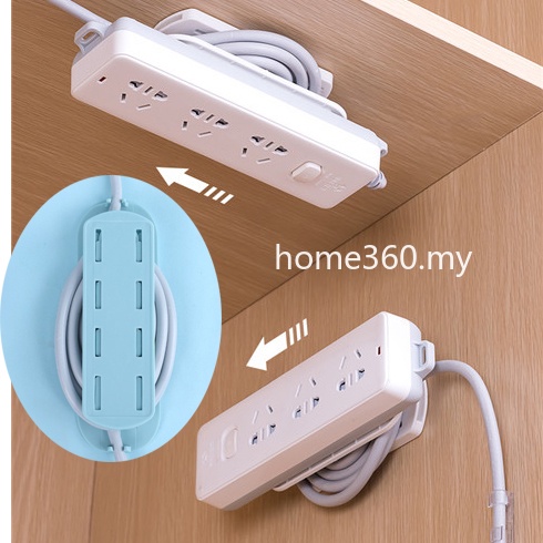 Giá đỡ ổ cắm mở rộng Giá đỡ ổ cắm dải điện, Bộ giữ ổ cắm tổ chức cáp, Móc treo tường dính, Bộ tổ chức dây ổ cắm tự dính gắn tường