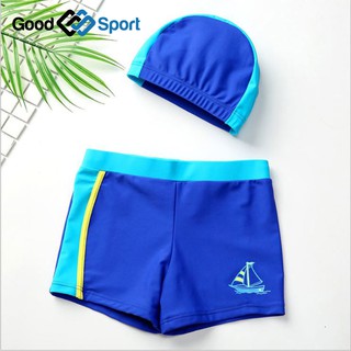 Combo bộ quần bơi cho bé trai kèm mũ bơi Yuke YK001