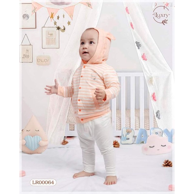 Luxry - Áo choàng, áo chống nắng cánh dơi sợi tre 2 lớp có mũ tai gấu cho bé 6-20kg