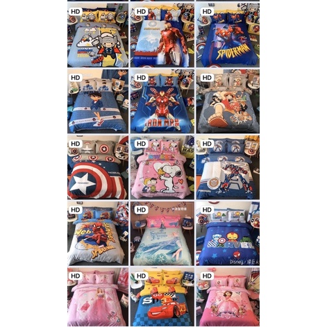 Bộ chăn ga gối cotton Disney cao cấp cho bé