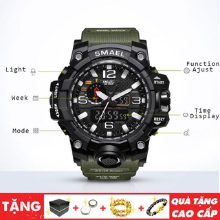 Đồng hồ thể thao nam SMAEL kháng nước, chống sốc, bụi bẩn, phong cách thủy quân lục chiến SIÊU ĐẸP